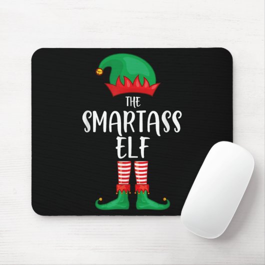 Smart Elf Christmas Party Matching Family Group Pa Muismat (Met muis)