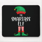 Smart Elf Christmas Party Matching Family Group Pa Muismat (Voorkant)
