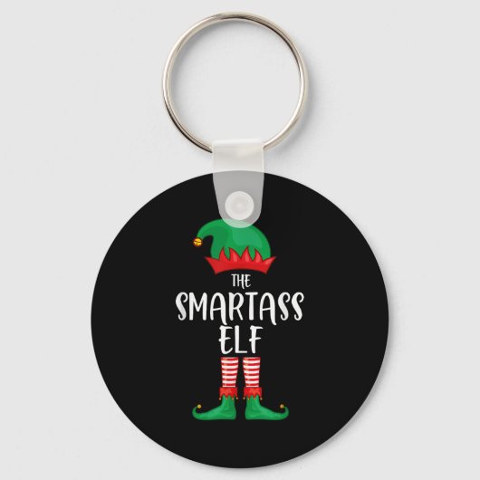 Smart Elf Christmas Party Matching Family Group Pa Sleutelhanger (Voorkant)