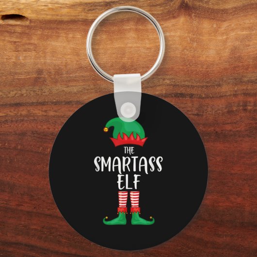 Smart Elf Christmas Party Matching Family Group Pa Sleutelhanger (Voorkant)