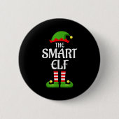 Smart Elf Family Matching Group Christmas  Ronde Button 5,7 Cm (Voorkant)