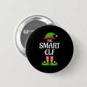 Smart Elf Family Matching Group Christmas  Ronde Button 5,7 Cm (Voorkant /achterkant)