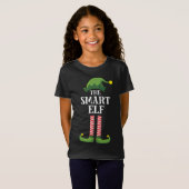 Smart Elf Matching Family-kerstfeest T-shirt (Voorkant volledig)