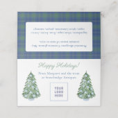 Smart Feestdagen Promotion Gift Bag Topper Card Plaatskaartje (Buitenkant ongevouwen)