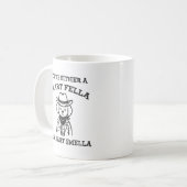 Smart Fella vs Fart Smella - Grappige Cowboy Hond Koffiemok (Voorkant links)