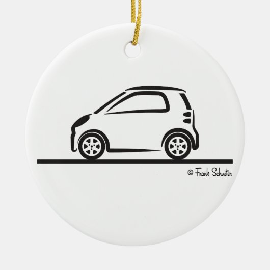 Smart Fortwo Side Keramisch Ornament (Voorkant)