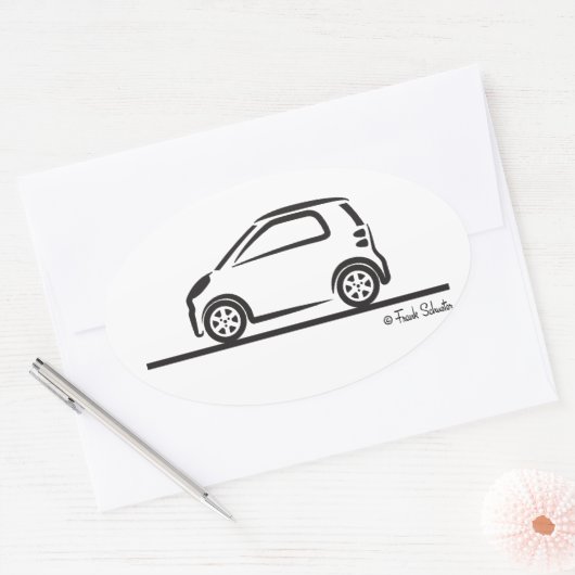 Smart Fortwo Side Ovale Sticker (Envelop)