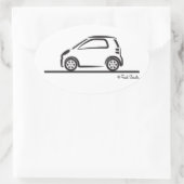 Smart Fortwo Side Ovale Sticker (Tas)