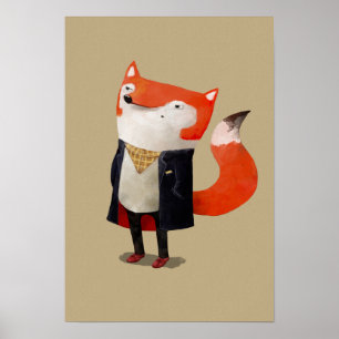 Smart Fox Poster