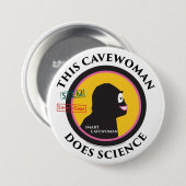 Smart Gear Science Caveoman STEM Ronde Button 7,6 Cm (Voorkant /achterkant)