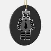 Smart Geek Robot Keramisch Ornament (Rechts)