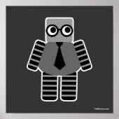 Smart Geek Robot Poster (Voorkant)