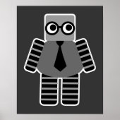 Smart Geek Robot Poster (Voorkant)