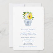 Smart Ginger Jar Sunflower Baby shower Kaart (Voorkant)
