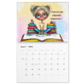 Smart Girl Motivational Study Wall Calendar 2026 Kalender (Mar 2026)