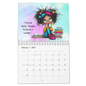 Smart Girl Motivational Study Wall Calendar 2026 Kalender (Feb 2027)