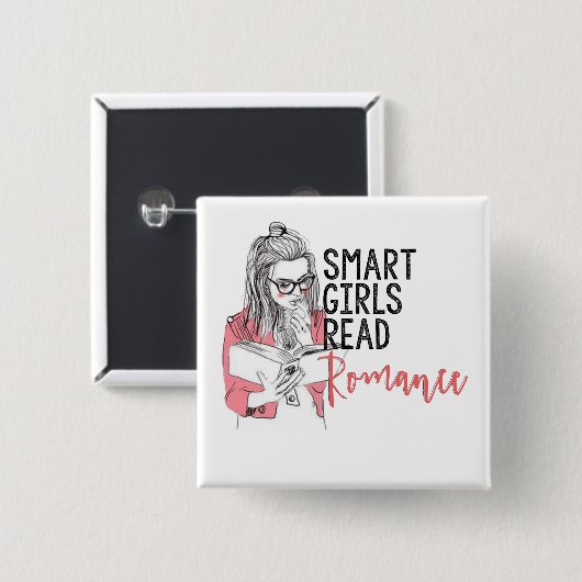 Smart Girls Lees Romance Square Button (Voorkant /achterkant)