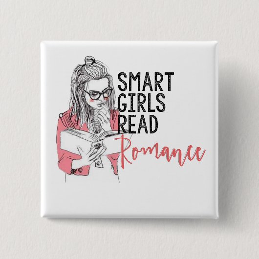 Smart Girls Lees Romance Square Button (Voorkant)
