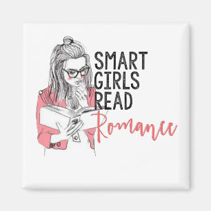 Smart Girls Lees Romance Square Magnet
