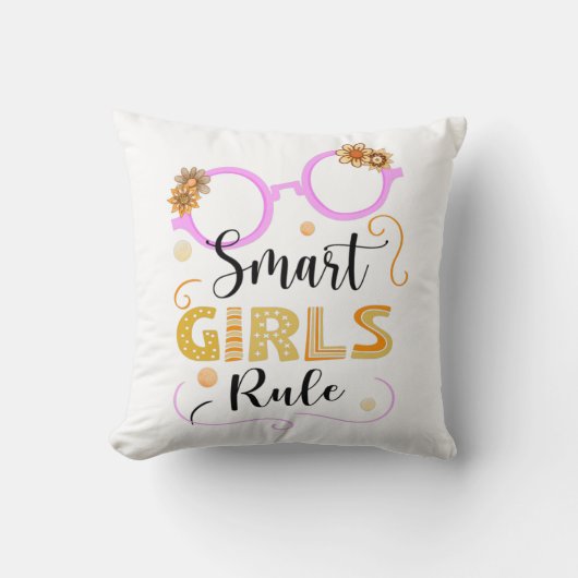 Smart Girls Rule Kussen (Voorkant)
