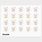 Smart Girls Rule Ronde Sticker (Vel)