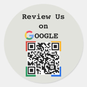 Smart Google Review QR-Sticker Ronde Sticker