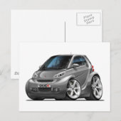 Smart Grey Car Briefkaart (Voorkant / Achterkant)