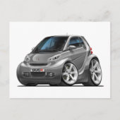 Smart Grey Car Briefkaart (Voorkant)