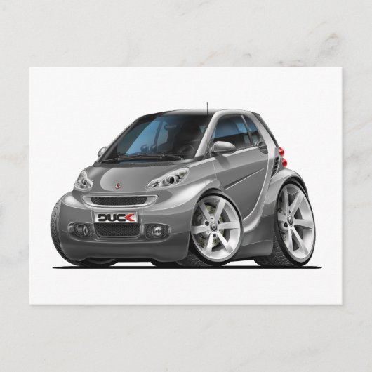 Smart Grey Car Briefkaart (Voorkant)
