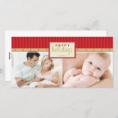 SMART HOLIDAY PHOTOCARD:: wegwijzer 1L Feestdagenkaart (Voorkant / Achterkant)