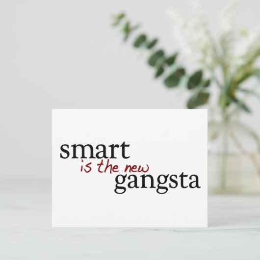 Smart is de nieuwe gok briefkaart (Staand voorkant)