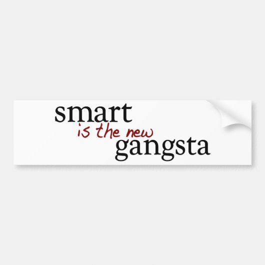 Smart is de nieuwe gok bumpersticker (Voorkant)