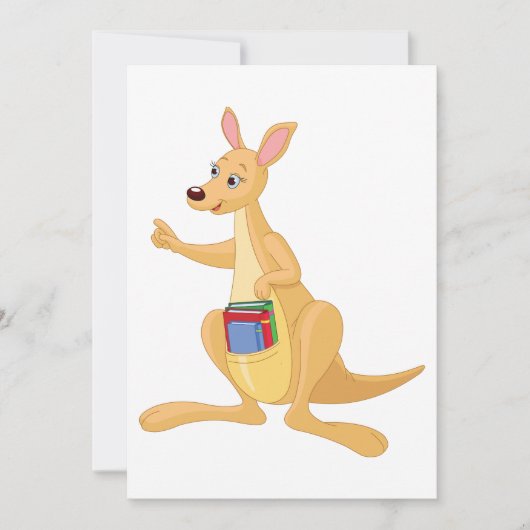 Smart Kangaroo Uitnodiging (Voorkant)