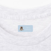 Smart Kitten with Glasses Blue Name Labels (Aangebracht)