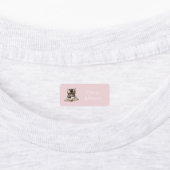 Smart Kitten with Glasses Pink and Lilac Name Labels (Aangebracht)