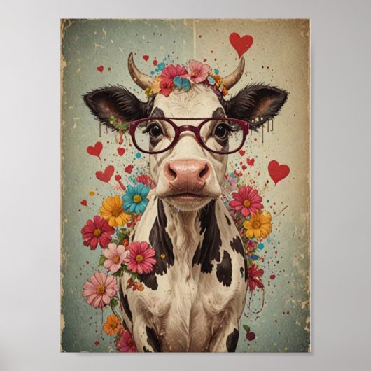 Smart koe  poster (Voorkant)