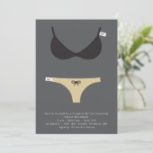 Smart Lingerie Bruids Soiree en Douche Uitnodiging (Staand voorkant)