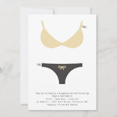 Smart Lingerie Bruids Soiree en Douche Uitnodiging (Voorkant)