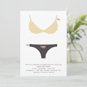 Smart Lingerie Bruids Soiree en Douche Uitnodiging (Staand voorkant)