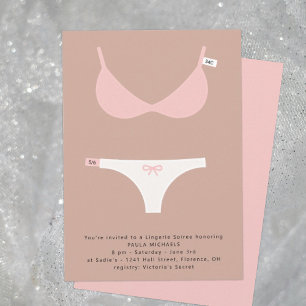 Smart Lingerie Bruids Soiree en Douche Uitnodiging