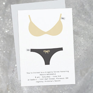 Smart Lingerie Bruids Soiree en Douche Uitnodiging
