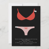 Smart Lingerie Bruids Soiree en Douche Uitnodiging (Voorkant)