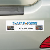 SMART MADNESS-BUMPERSTICKER BUMPERSTICKER (Op auto)