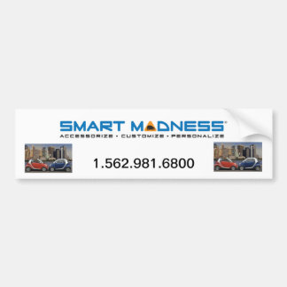 SMART MADNESS-BUMPERSTICKER BUMPERSTICKER