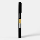 Smart Minimalist Gold Circle Monogrammed Case-Mate iPhone Case (Achterkant / Rechts)