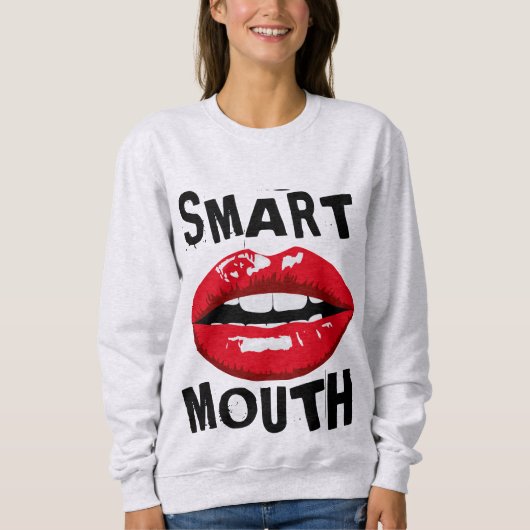 SMART MOUTH FUNNY SASSY T-SHIRS TRUI (Voorkant)