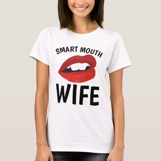SMART MOUTH, Grappige VROUW T-shirts (Voorkant)