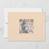 Smart Oranje Shades Monochrome Indie Song Qr Code Kaart (Voorkant)