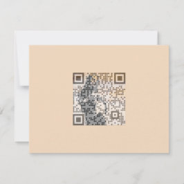 Smart Oranje Shades Monochrome Indie Song Qr Code Kaart