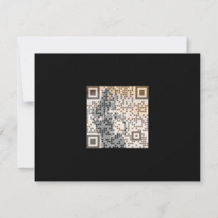 Smart Oranje Shades Monochrome Indie Song Qr Code Kaart